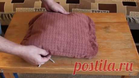 DIY. Двухсторонний чехол на табурет сидушка. Double-sided cover on the stool - поиск Яндекса по видео