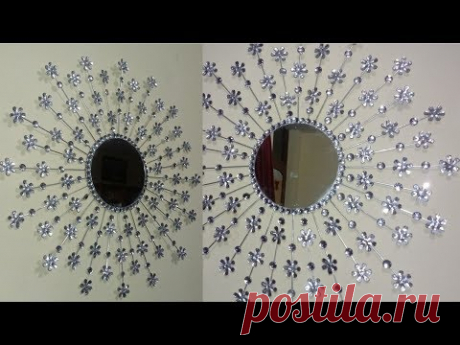 Espejo con flores decorativas -mirror with decorative flowers