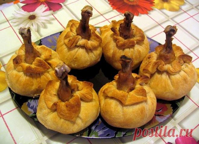 Мясной "чупа-чупс" (Голень в тесте). | Любимые рецепты