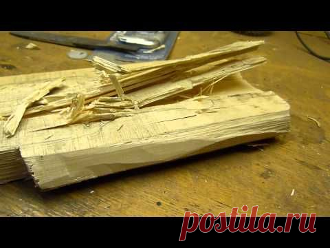 Краш-тест ножа из шарика от подшипника (ШХ-15)