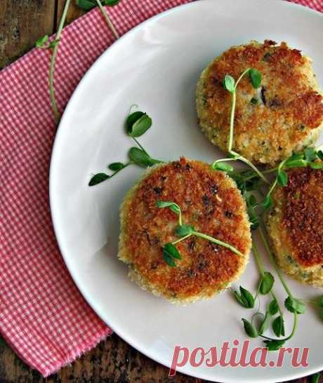 Рисовые биточки с грибами
