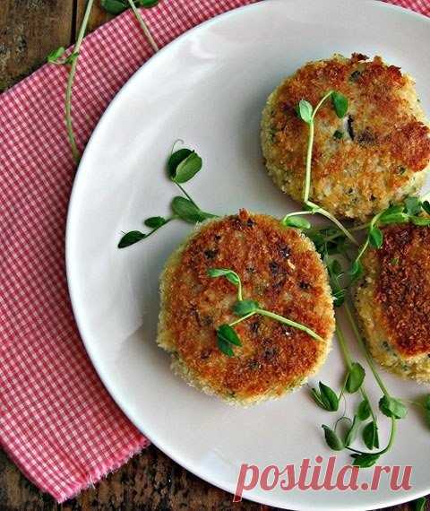Рисовые биточки с грибами