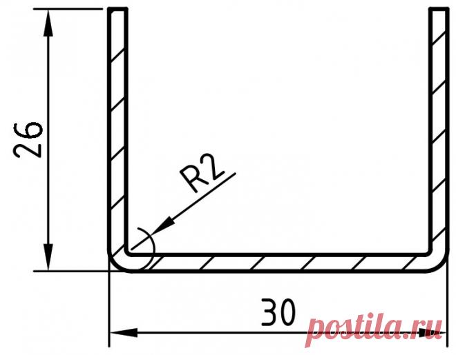 Армирующий профиль 30х26 (ARtec - S 12) – Армирующий профиль для систем Артек