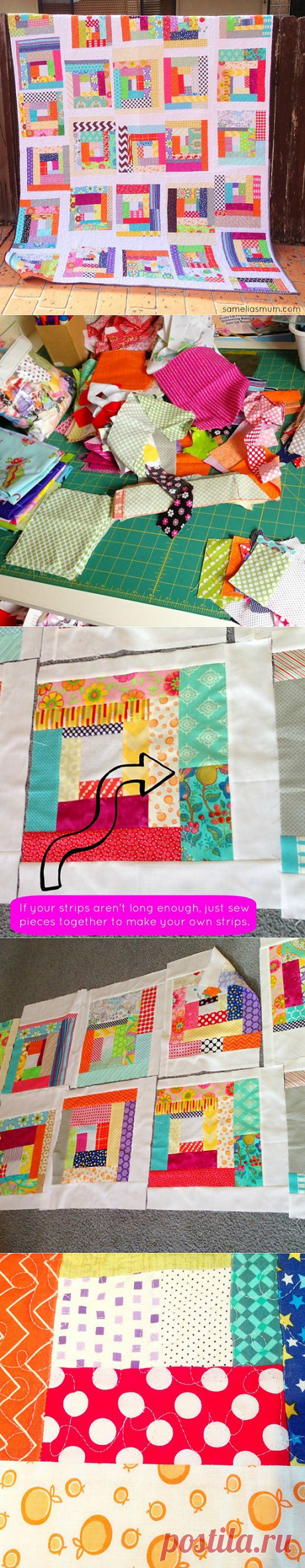 Samelia's Mum: Scrapalicious Quilt : a foray into improvisation