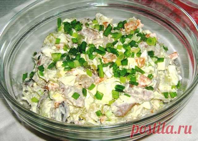 Салат из селедки с картофелем и яйцом — рецепт