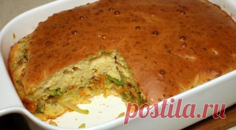 Заливной пирог с капустой, морковкой и луком - Odnaminyta - медиаплатформа МирТесен