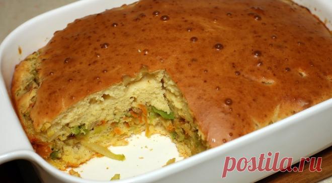 Заливной пирог с капустой, морковкой и луком - Odnaminyta - медиаплатформа МирТесен