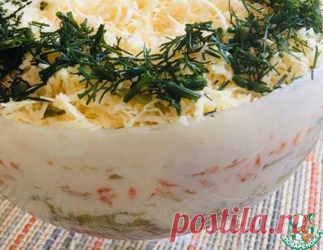Салат с куриной печенью