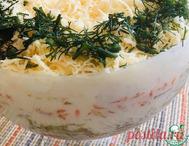 Салат с куриной печенью