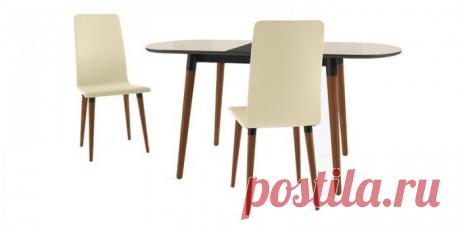 Купить Стул деревянный Дотс (кремовый/темное дерево) в Москве за 12 600 руб.