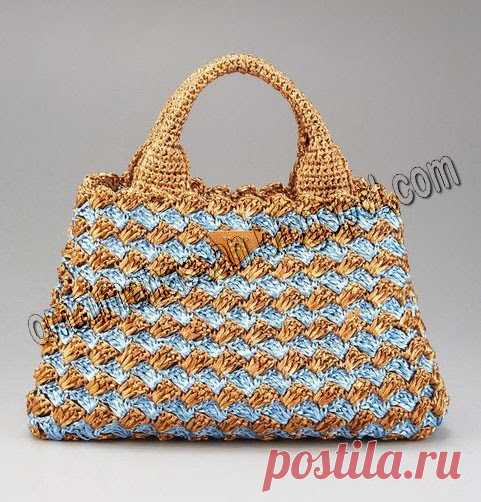 crochet kingdom (E.H): beautiful crochet raffia bag !