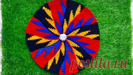 बिलकुल नयी तरीक़े से बनाए नयी डिज़ाइन का कली वाला पायदान ।। New design beautiful kali doormat