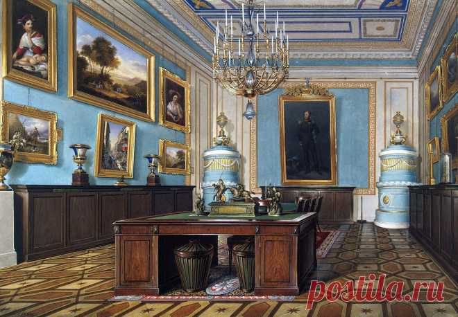 Виды залов Эрмитажа и Зимнего Дворца | Эдуард Гау