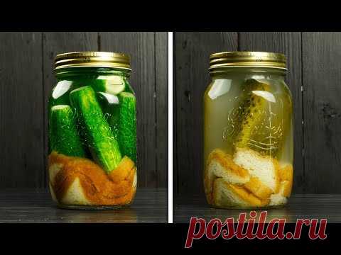 Огурчики на ХЛЕБЕ на которые вы подсядете! +БОНУС: малосолим кабачки в пакете!!!