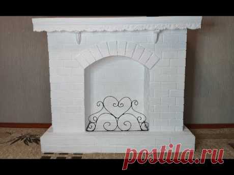 КАМИН из КАРТОНА/ Фальш камин из коробок своими руками/ Cardboard fireplace