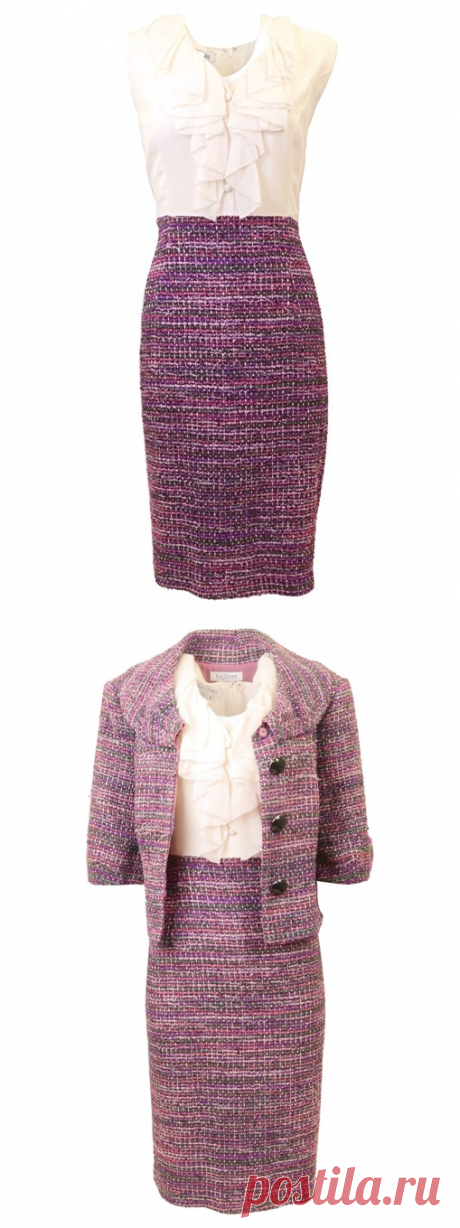 Kay Unger Two Piece Tweed Dress (16) at Amazon Women’s Clothing store: