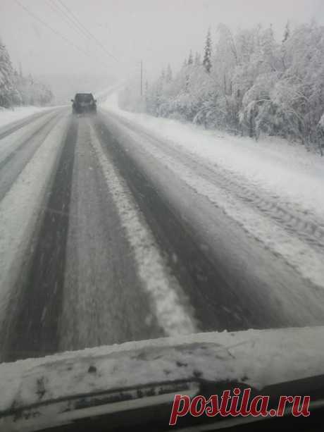 У Магнетит ДТП будете осторожны. Еду на Кандалакшу дорога2+