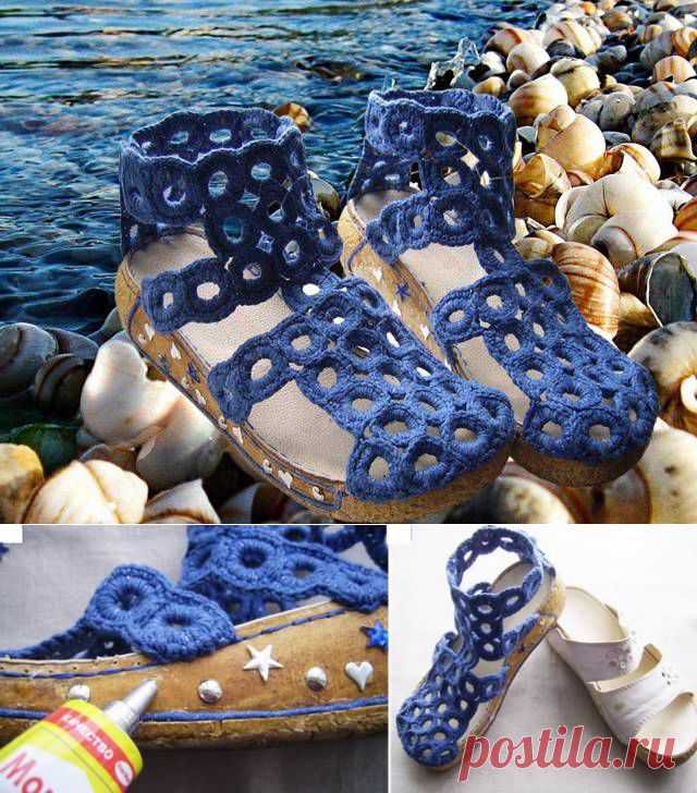 Сандалии «Шепот прибоя». МК