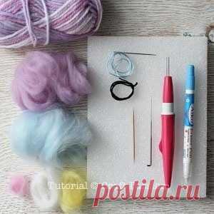 Сова. Валяние игрушек из шерсти