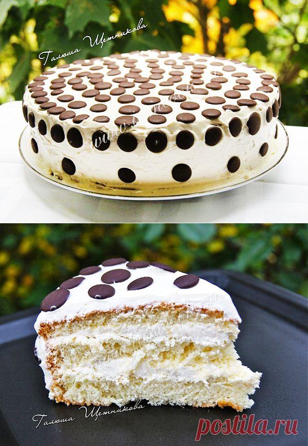 Бисквитный торт «Елизавета» со сгущенкой, пошаговый рецепт с фото.