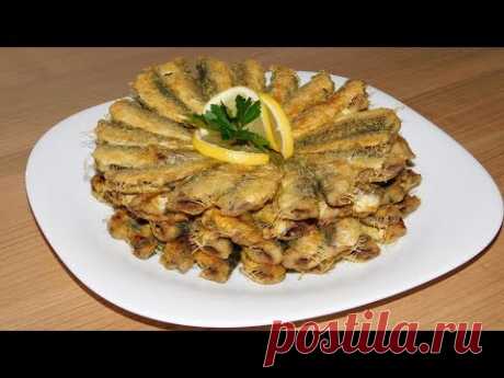 Жареная килька/мойва/хамса вкусно красиво и практично.