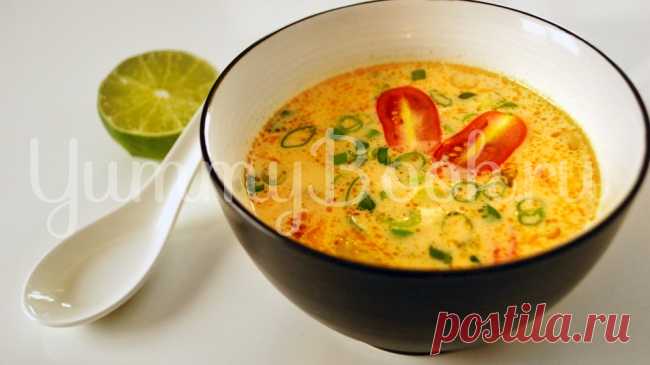 Тайский суп с курицей - пошаговый рецепт с фото