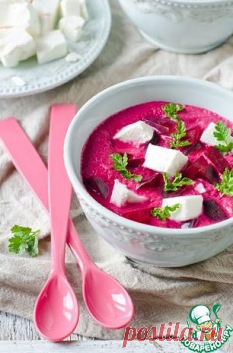 Свекольный крем-суп с фетой - кулинарный рецепт