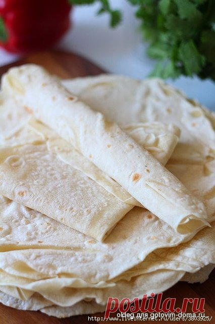 Домашний тонкий лаваш без дрожжей и яиц - очень вкусный, намного вкуснее магазинного!