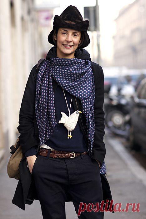 Вязаная птичка / Street Style / ВТОРАЯ УЛИЦА