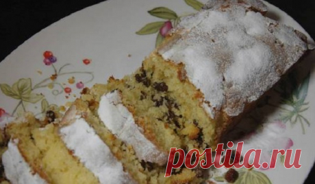 Песочный кекс с изюмом