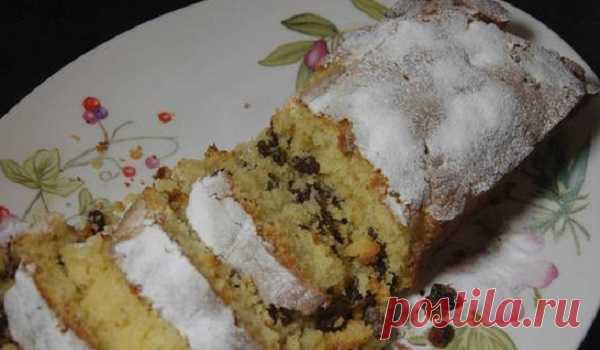 Песочный кекс с изюмом