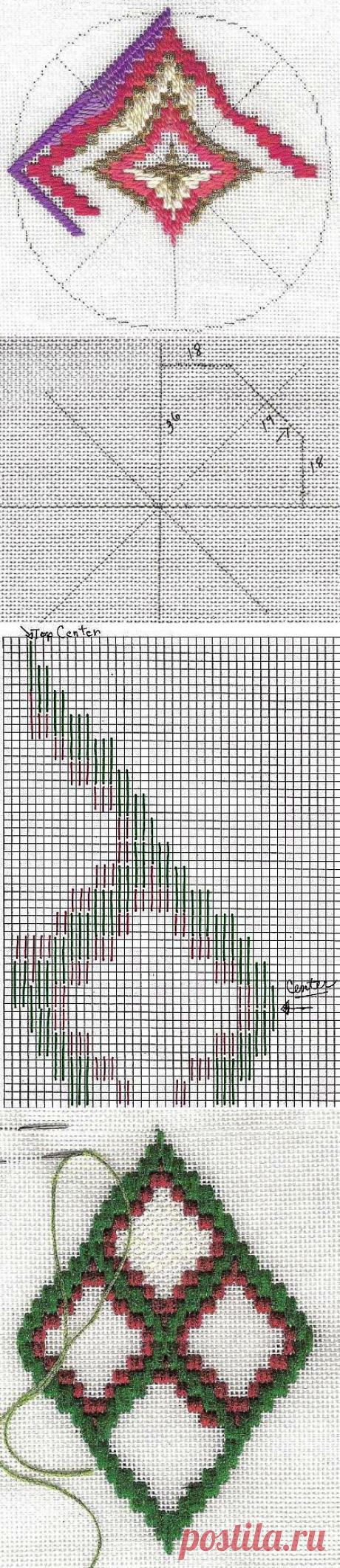 Вышивка барджелло (Bargello)