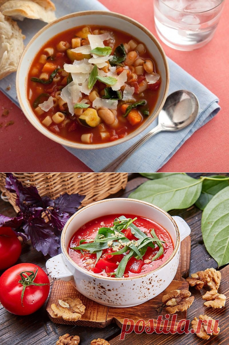 Томатный суп с макаронами, сосисками и фасолью | Всё про промидоры