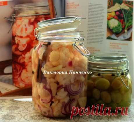 ПОБЕДА ВКУСА : Салат из цветной капусты с красным луком.