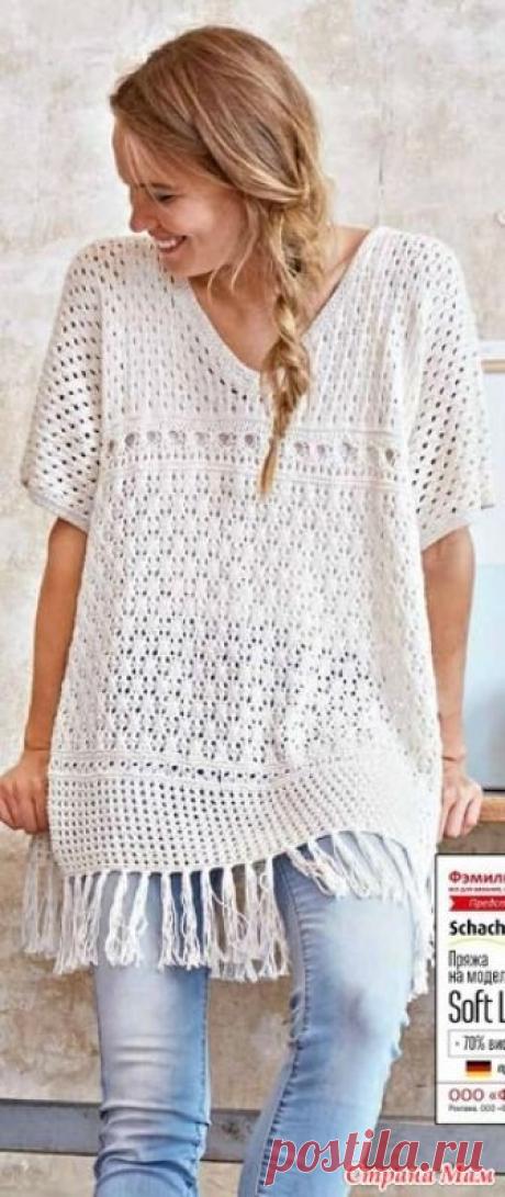 . Пуловер-пончо Источник: https://www.liveinternet.ru/