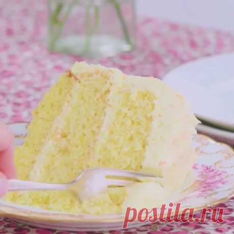 Лимонно-апельсиновый кремовый торт