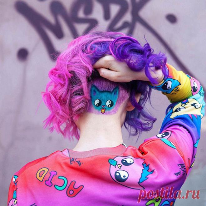 Скрытые рисунки: новый тренд в окрашивании волос от российского парикмахера