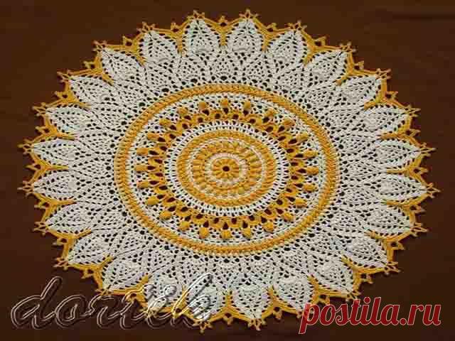 Рельефные салфетки крючком: схемы и описание на русском языке