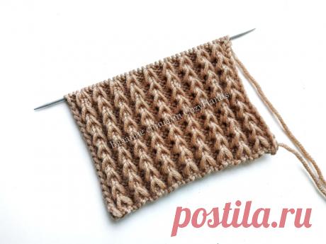 Объемная резинка спицами для вязания шапок, снудов, горловины свитеров | Вязание спицами CozyHands | Яндекс Дзен