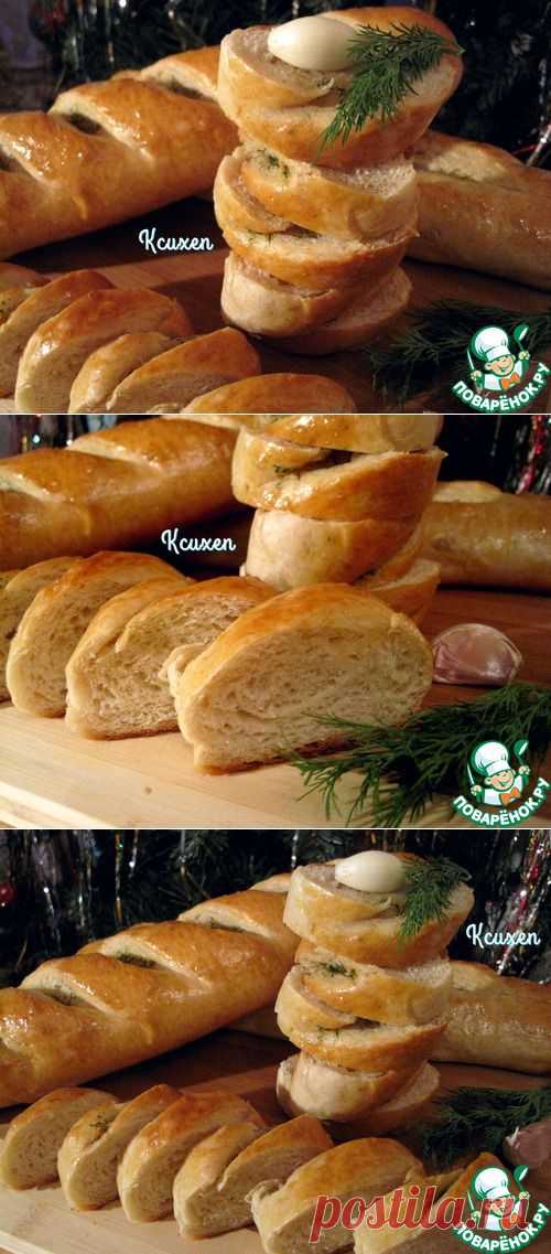 Батоны с чесночным маслом - кулинарный рецепт