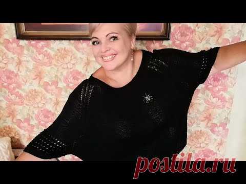 #ВЯЗАНИЕ Джемпер из Хлопка с Бамбуком / #хлопоксбамбуком #джемперспицами