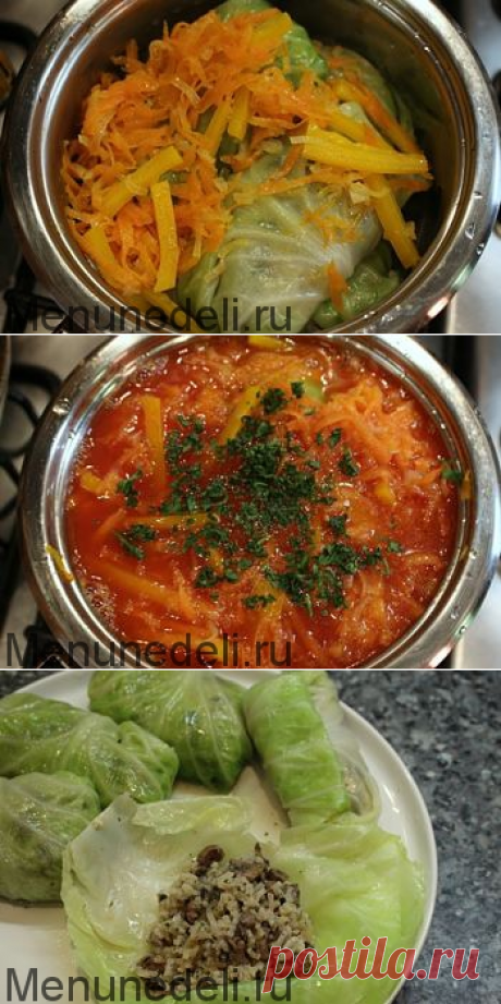 Рецепт голубцов с грибами постных / Меню недели