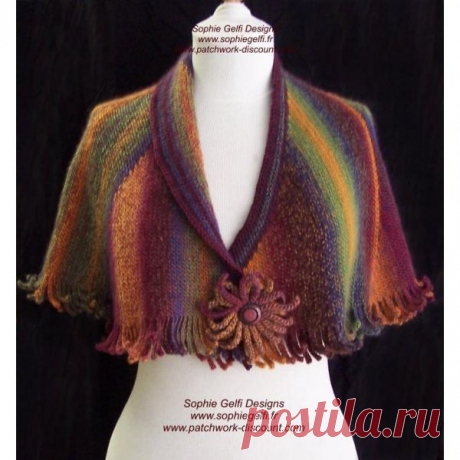 Modèle Sunset Pelerina - CROCHET LAINE ET TRICOT