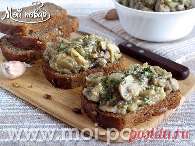 Приготовление закуски из баклажанов с шампиньонами. Очень вкусная закуска, невозможно оторваться