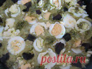 Запеканка из пюре из брокколи  с  вареными яйцами | Полезная еда