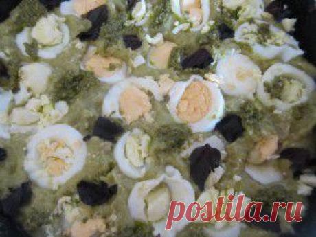 Запеканка из пюре из брокколи  с  вареными яйцами | Полезная еда