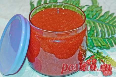 Калина с сахаром на зиму без варки рецепт с фото пошагово