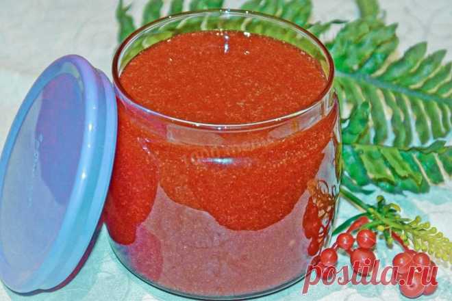 Калина с сахаром на зиму без варки рецепт с фото пошагово