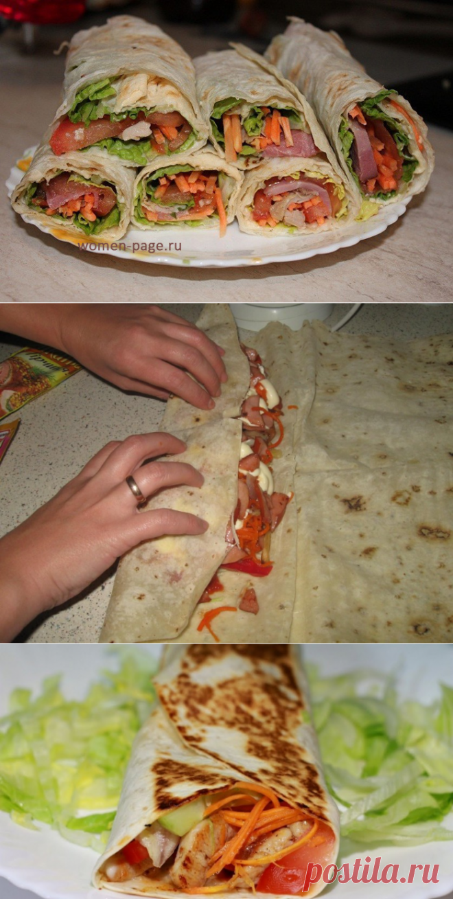 «ДОМАШНЯЯ ШАУРМА» — ТОП-6 рецептов — Вкусные рецепты
