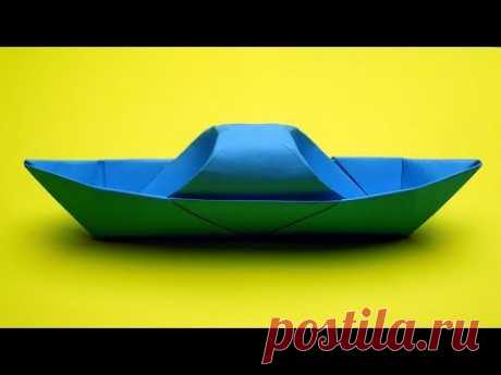 Как сделать кораблик из бумаги. Оригами корабль из бумаги